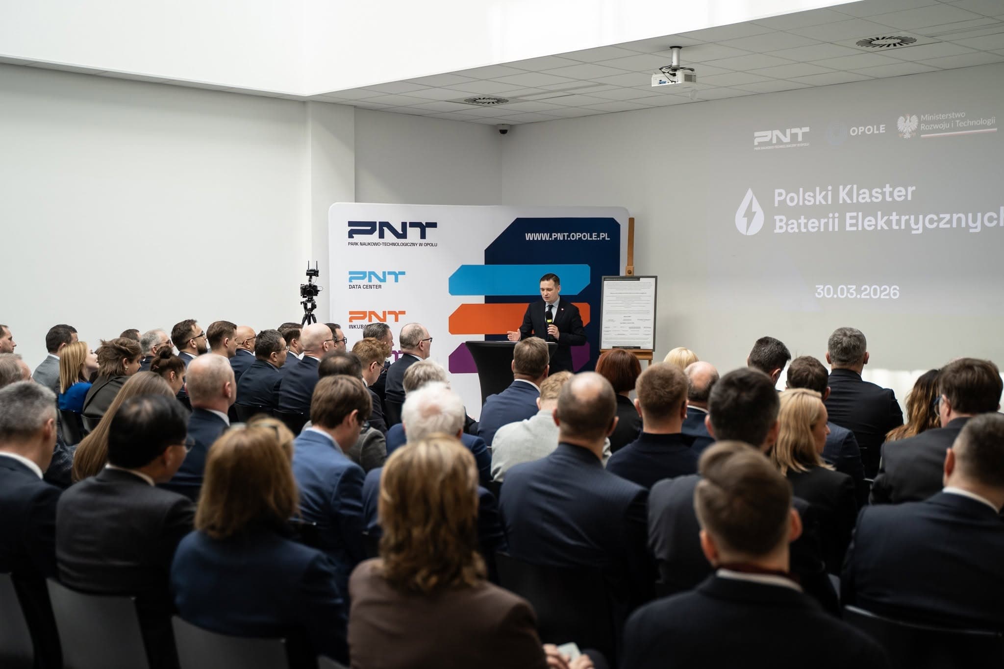 Wystąpienie podczas konferencji — widok na salę